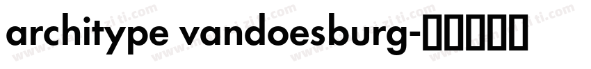architype vandoesburg字体转换